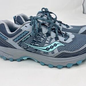 Saucony Women's Blue and Gray Athletic Shoes